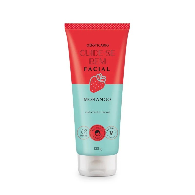 Esfoliante Facial Cuide-se Bem Feira Morango 100g