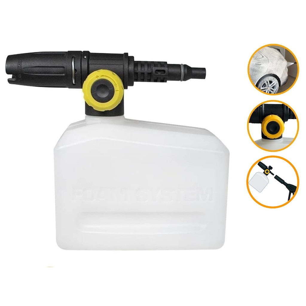 Canhão Espuma Snow Foam Wap Extreme Turbo Ultra 2800 Aplicador Detergente Difusor Espuma Lavadora