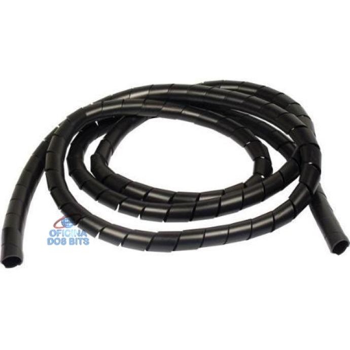 Fita Espiral 1/2 12,00mm Organizador de Fios e Cabos - Preto - Metro em Oferta na Shopee