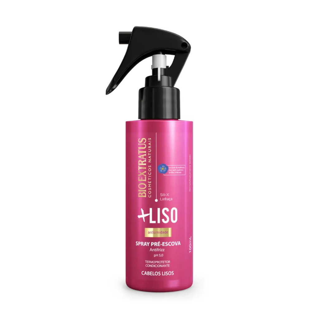 Finalizador Spray +Liso Bio Extratus 100mL em Oferta na Shopee