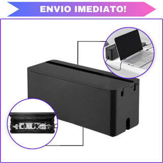 Caixa Para Proteger E Organizar Tomadas Fios Cabos Fontes 30cm em Oferta na Shopee