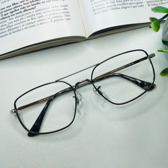 Óculos com grau de metal de leitura Armações elegantes de metal para homens e mulheres lerem e relaxarem +1,0 ate +4,0 em Oferta na Shopee