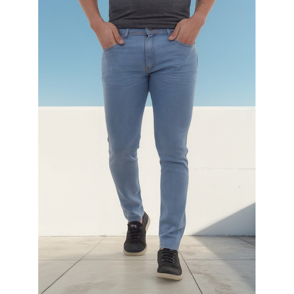 Calça Jeans Masculina Skinny Clara Basica Tendência Casual