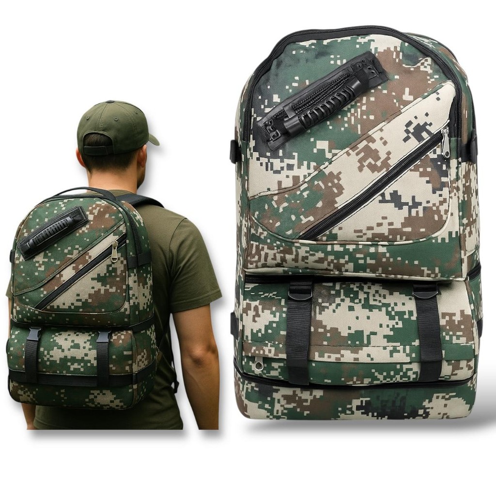 Mochila Militar Tática Impermeável 50 Litros Grande Reforçada Camping trilha Grande