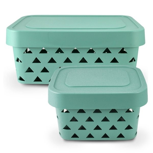 Kit C/ 2 Cestos Organizadores P E M - Jacki Design