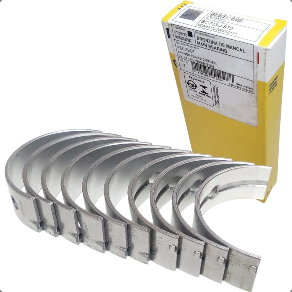 Bronzina Mancal Casquilho Fixo Mahle Peug Citr C3 C4 Partner 206 207 306 307 1.6 16V TU5JP4 EC5