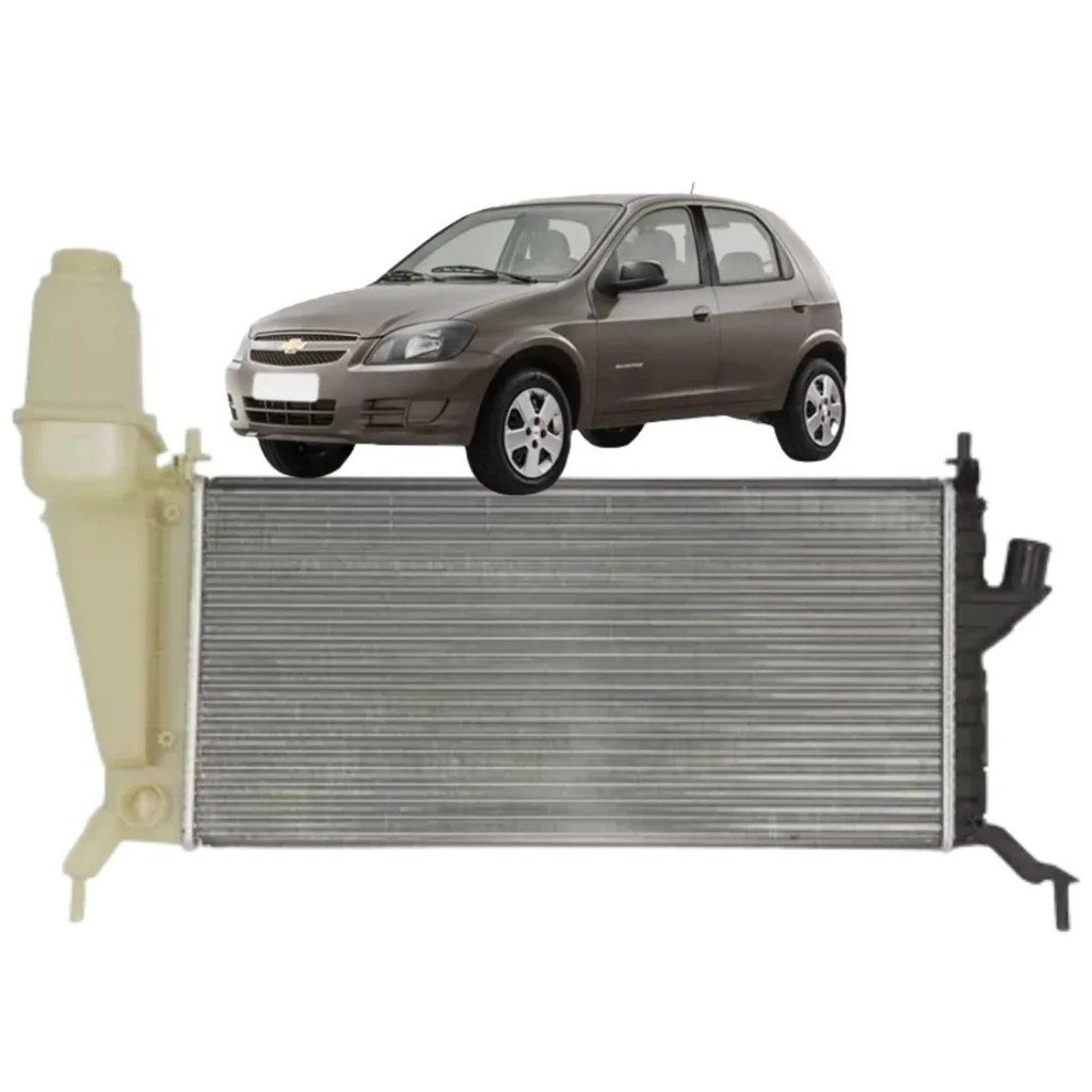 Imagem Radiador Magneti Marelli Celta 1.0 1.4 2000 A 2005 Com Ar Condicionado