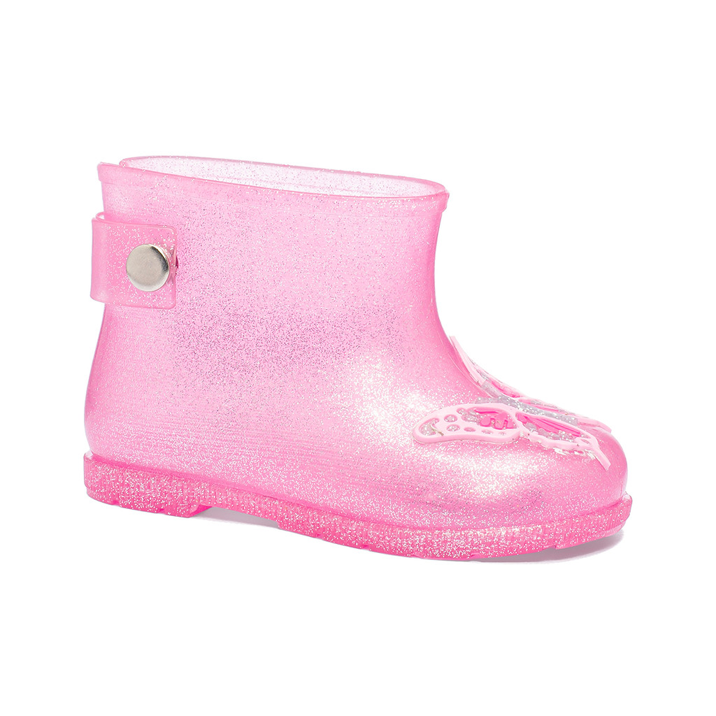 Bota Galocha Infantil Menina Funfy Kids Borboleta 001A em Oferta na Shopee
