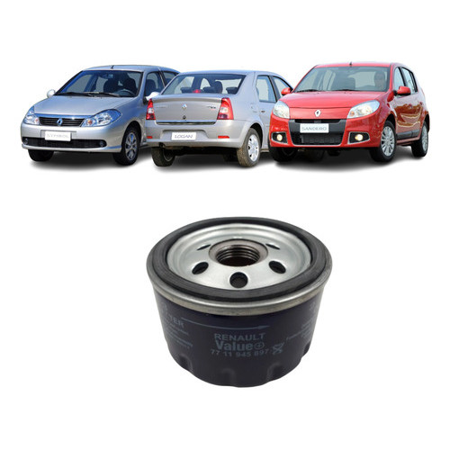 Filtro De Óleo Motor Renault Sandero Logan Symbol 1.6 8v em Oferta na Shopee