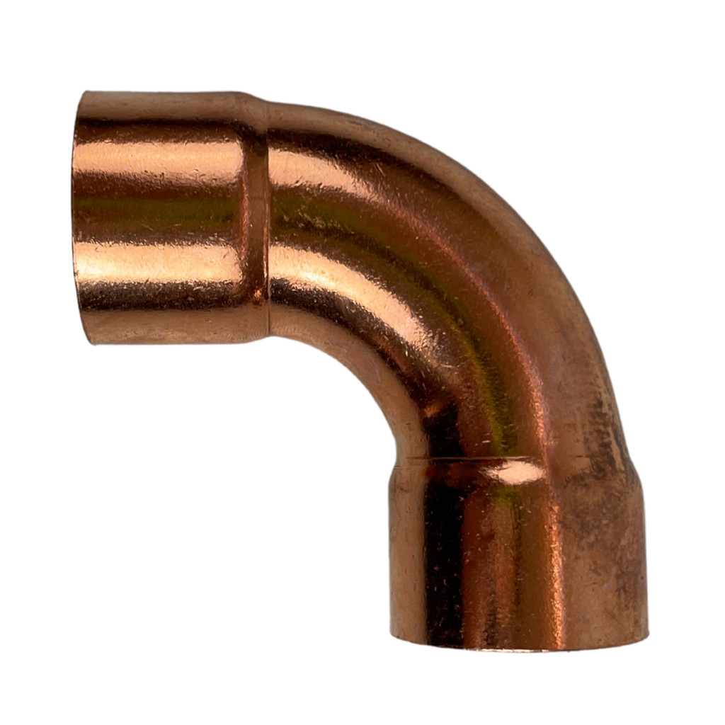 Tubo Conexão Cobre Curva 90º Longa 1.1/8 Parede 1,02mm