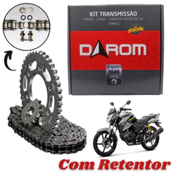 Kit Relação Transmissão Fazer 150 Factor 150 Corrente com Retentor DAROM