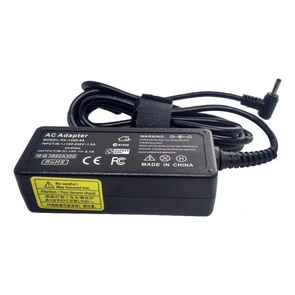 Fonte Carregador Compatível Para Ultrabook Samasung 19v 2.1a Np530u3c 40w Preto