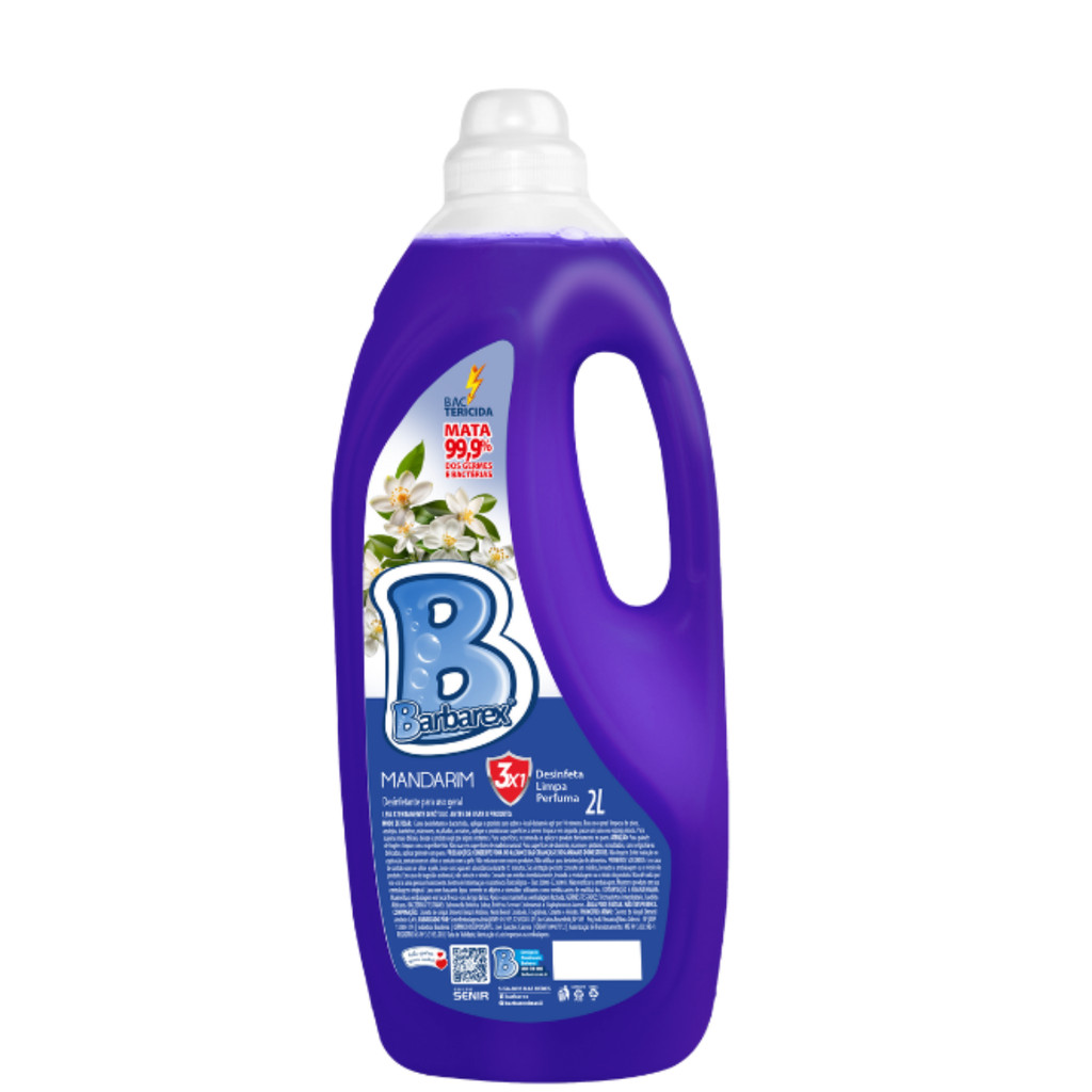 Desinfetante Limpa Perfuma 3 em 1 Mandarim Barbarex 2 litros em Oferta na Shopee