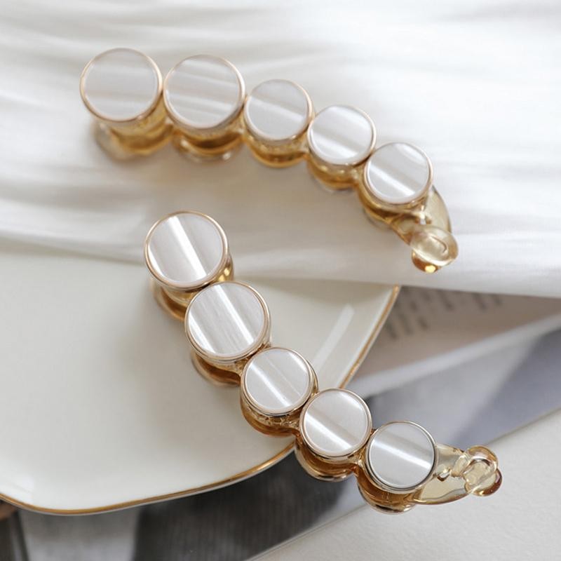 Decorador Clipe De Banana Vertical Rabo De Cavalo Hairpin Para Mulheres Meninas Elegante Temperamento Uma Palavra Cocar em Oferta na Shopee