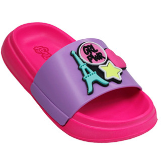 Chinelo Infantil Menina Slide Plugt Floquinho Girl Power Macio Piscina Natação Impermeável Fashion em Oferta na Shopee