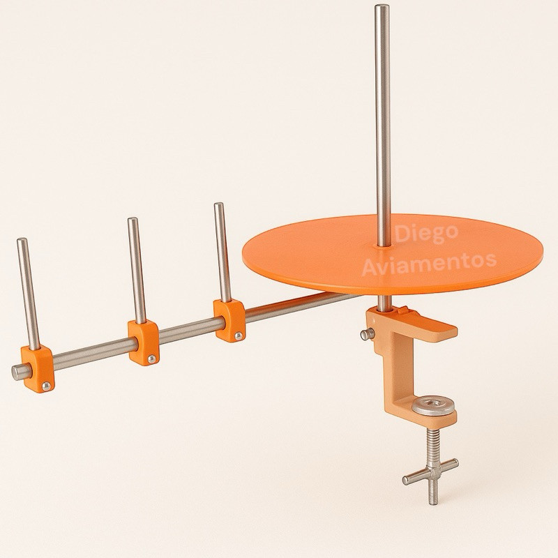 Suporte Prato Rolo Vies Com Guia De Maquina Galoneira em Oferta na Shopee