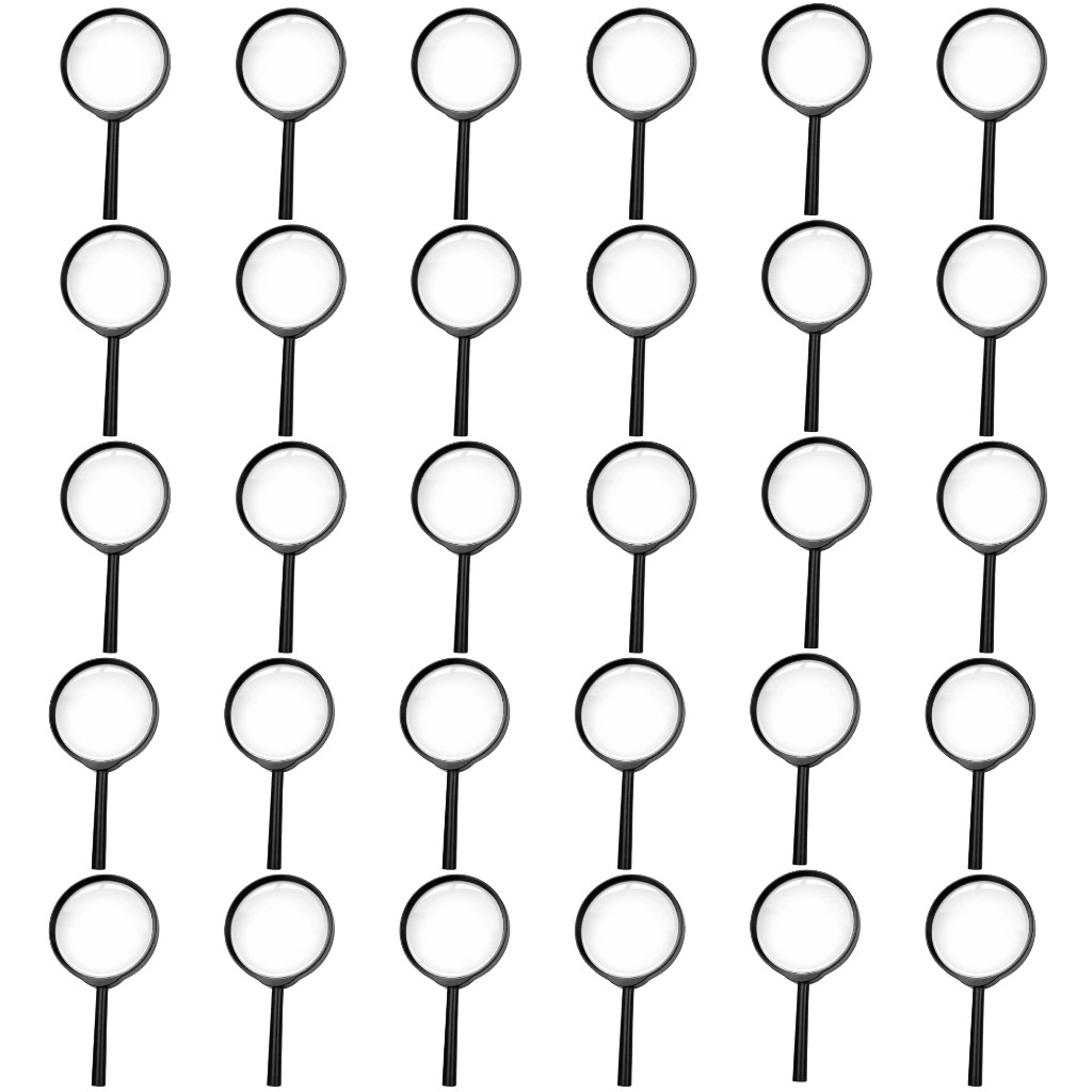 Kit 30 Lupa Brinquedo Infantil Detetive Educacional Criança