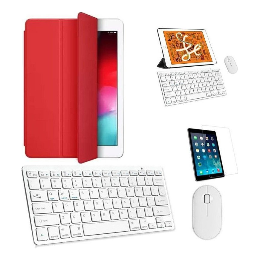 Kit Capa Smart Verm Tecl, Mou Branco, Pel P/iPad Mini 6 8,3