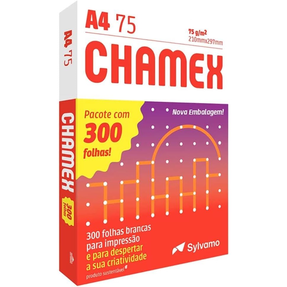 Papel Sulfite Chamex A4 75g Pacote de 300 Folhas: Onde Comprar | BuscaProdutos