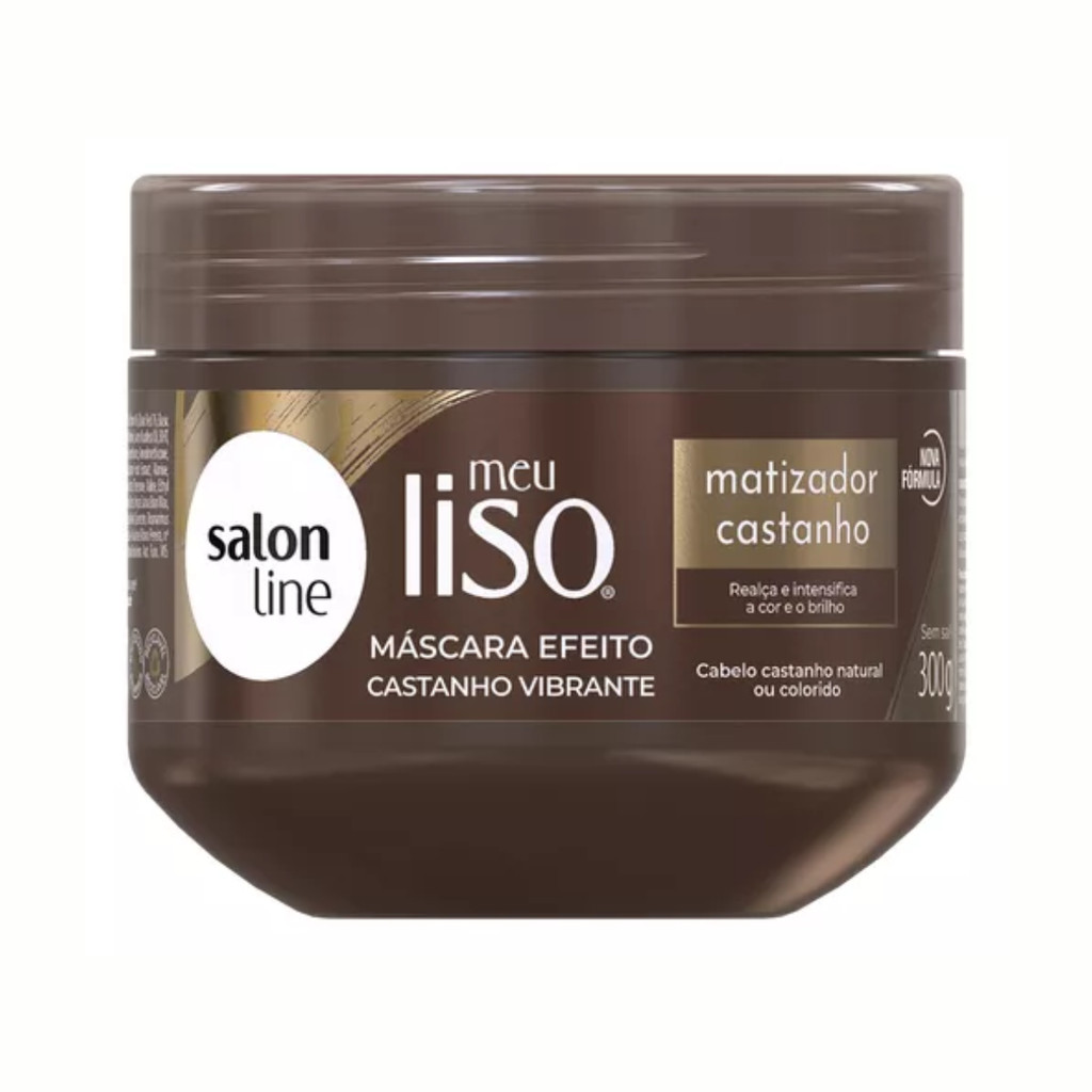 Máscara Meu Liso Matizador Castanho Salon Line 300g