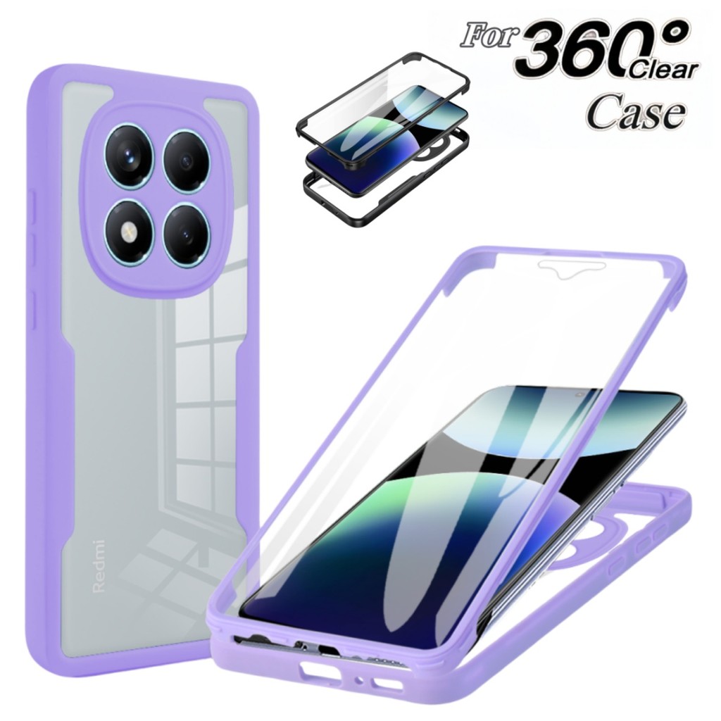 360 Capa De Proteção De Corpo Inteiro Para Xiaomi Poco X8 X7 X6 M8 M6 X5 Pro C85 C75 C65 Tela Frontal À Prova De Choque