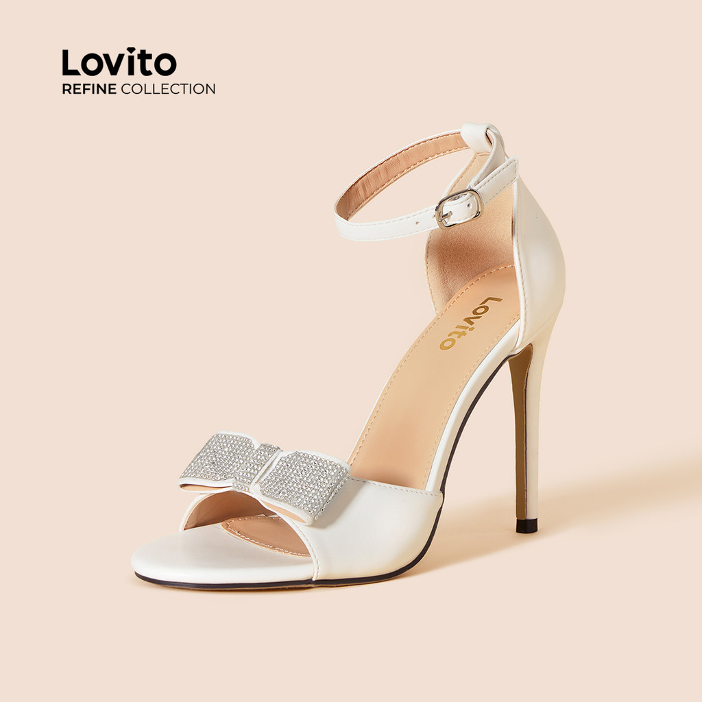 (Lovito Refine)  Joias Elegantes De Salto Fofo É Salto Confortável Para Mulheres LR12402 - Women Shoes
