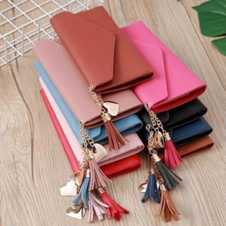 Carteira Feminina Envelope Com Zíper E Pingente Original 10 Cartões e Dinheiro em Oferta na Shopee