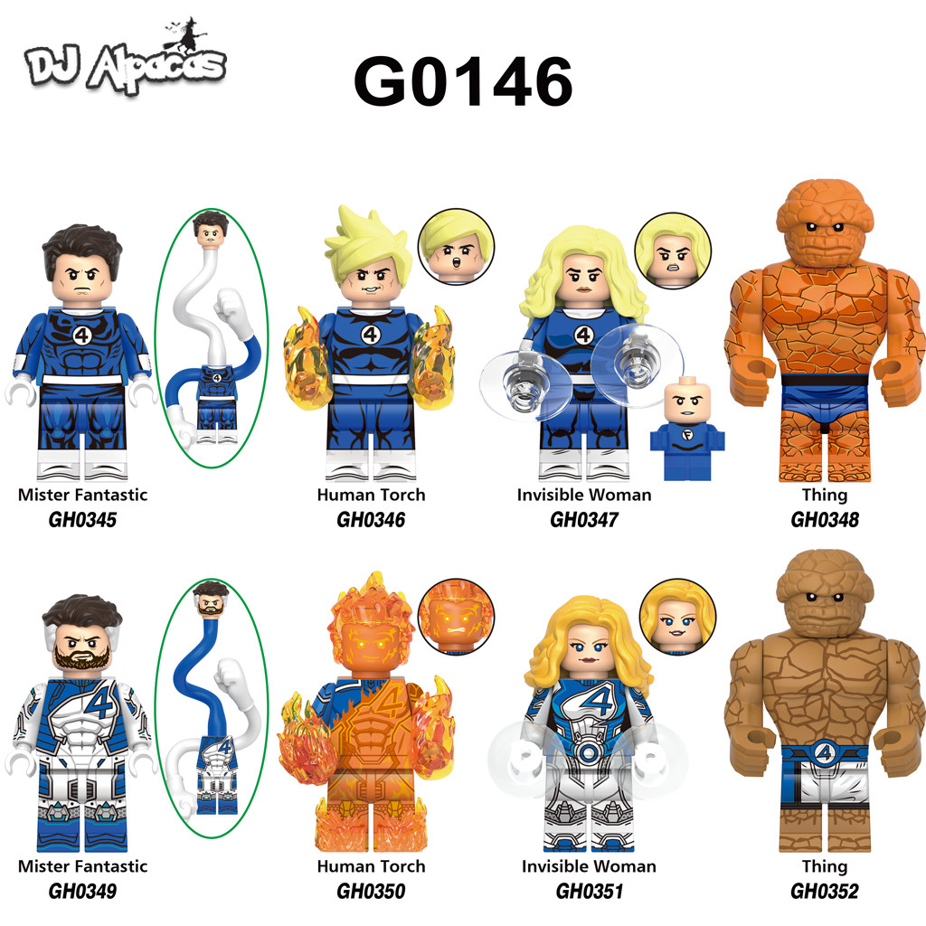 Blocos De Construção Figuras Brinquedo colecao de personagens GH0349 GH0350 GH0351 GH0352