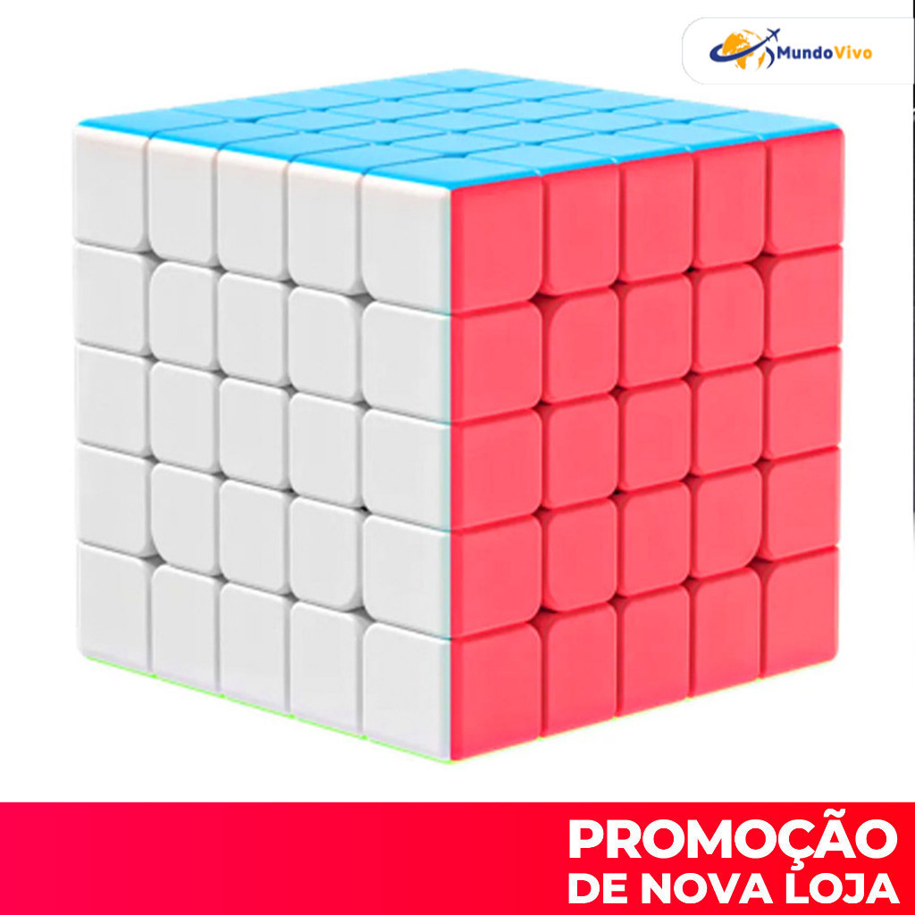 Cubo de Rubik 5 x 5 x 5 Tamanho 50mm Borracha Bolso Velocidade Cubo de Rubik Quebrando Estilo de Registro