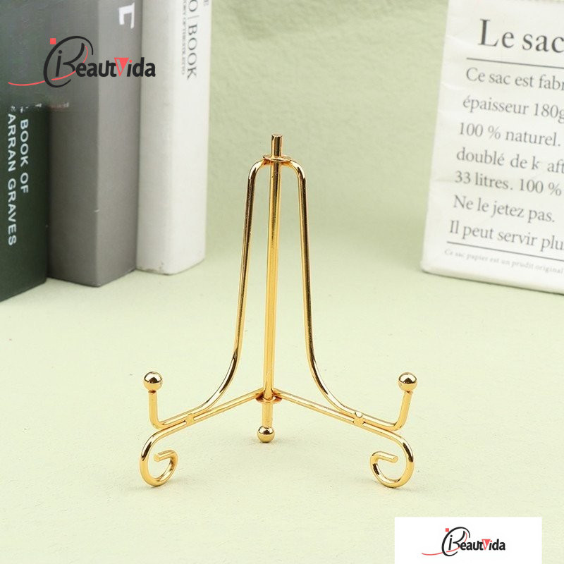 Suporte Para Expositor De Ferro Dourado Livro De Artesanato Porta-Livros Com Foto Pedestal Tigela De Prato Moldura Decor em Oferta na Shopee