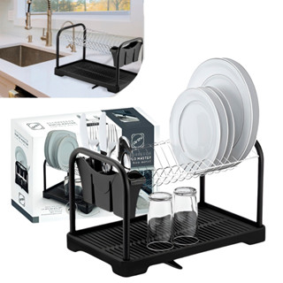 Escorredor De Louça Pratos Talheres Copos Grande Aço Cozinha Duplo Com Bica em Oferta na Shopee