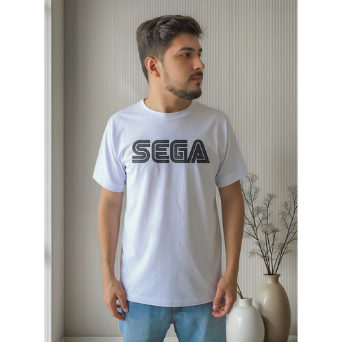 Camiseta Camisa Sega Logo Game Jogo Sonic Mega Simbolo Drive