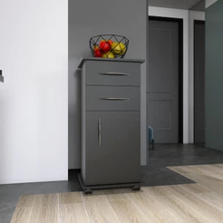 Armário Preto Auxiliar P/Cozinha Base P/Bebedouro Multiuso