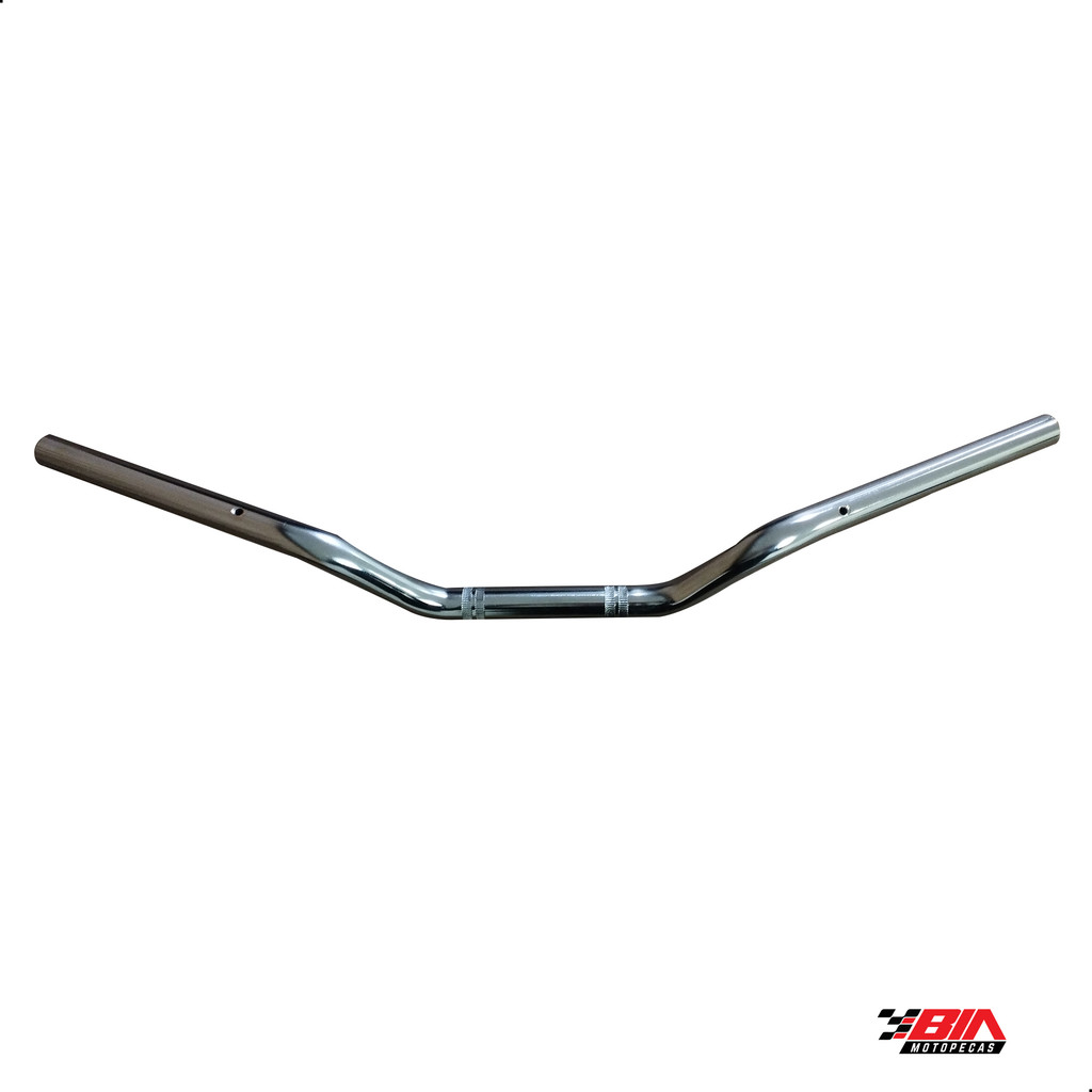Guidão Aço Reforçado Cromado Suzuki Yes 125 2002 2003 2004 2005 2006 2007 2008 2009 2010 2011 2012 2013 2014 2015 2016 — imagem 2 de 2