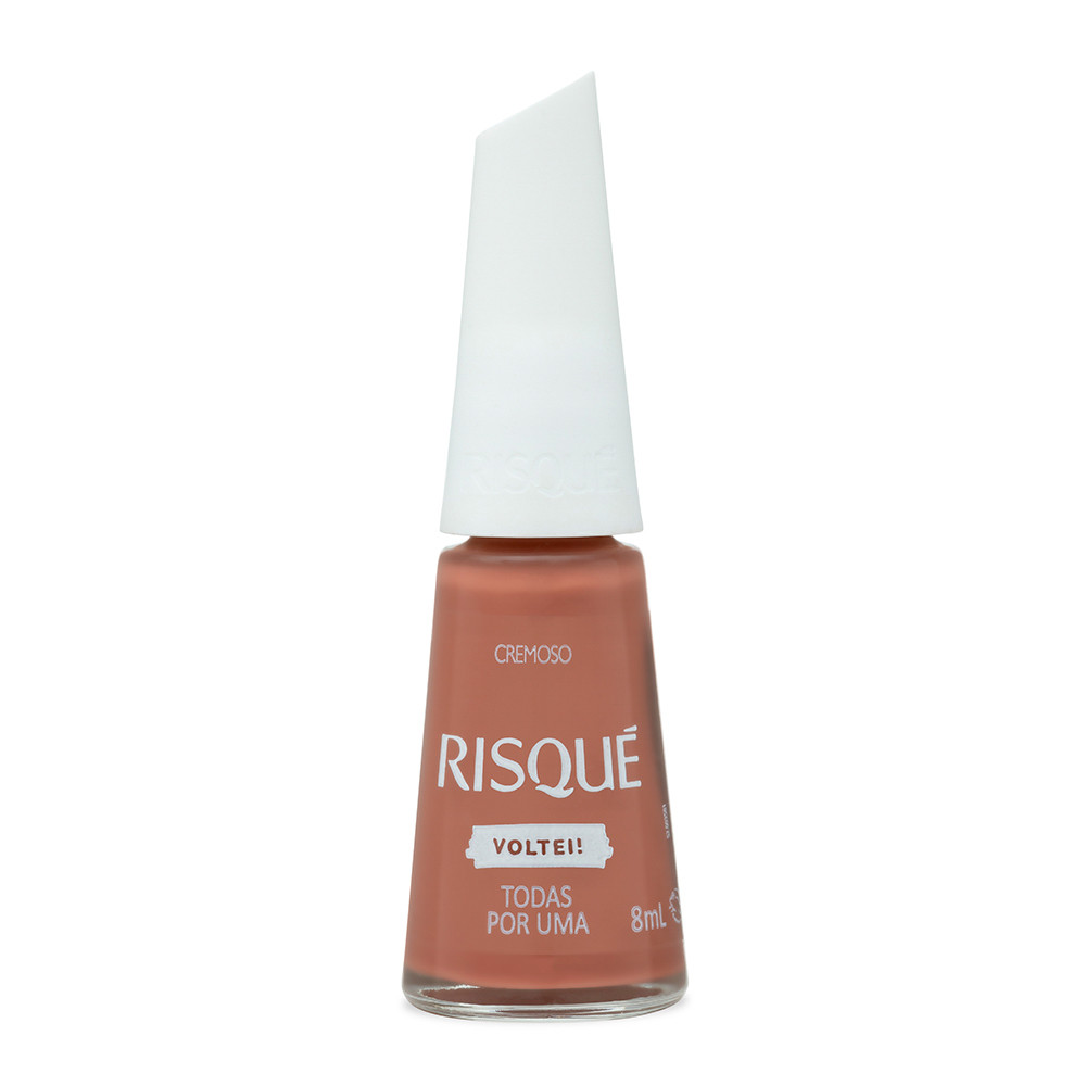 Esmalte Risqué Nude Cremoso Todas Por Uma 8ml