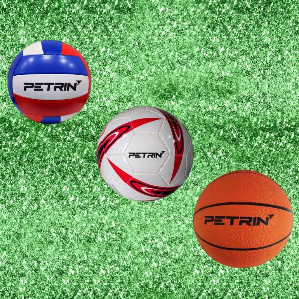 Kit Bola de Futebol+Bola de Vôlei+Bola de Basquete Campo Society Praia Quadra