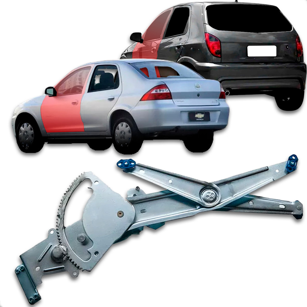 Máquina Vidro Chevrolet Celta Prisma 2001-2015 Lado D Esquerdo Durável Sem Motor com Encaixe Mabuchi e Garantia 3 Meses em Oferta na Shopee