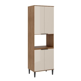 Torre Quente Miami para 1 Forno 4 Portas Carraro Freijó com Off White em Oferta na Shopee