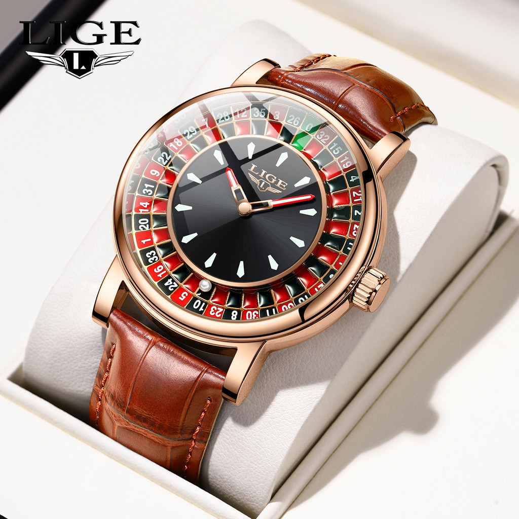 LIGE Business Quartz Relógio Masculino Moda Inoxidável Casual Data Automática Relógios Luminosos À Prova D'água em Oferta na Shopee