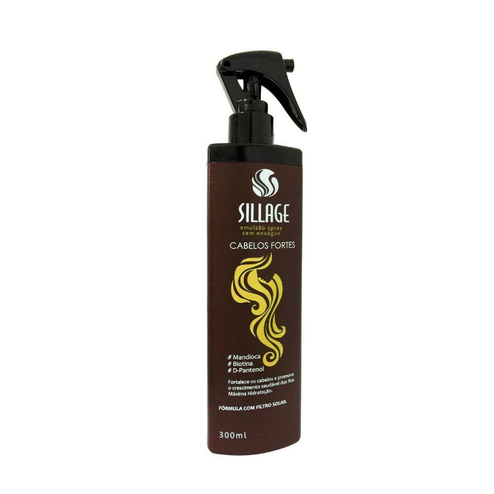 Finalizador Sillage Emulsão Cabelo Forte Spray 300ml em Oferta na Shopee