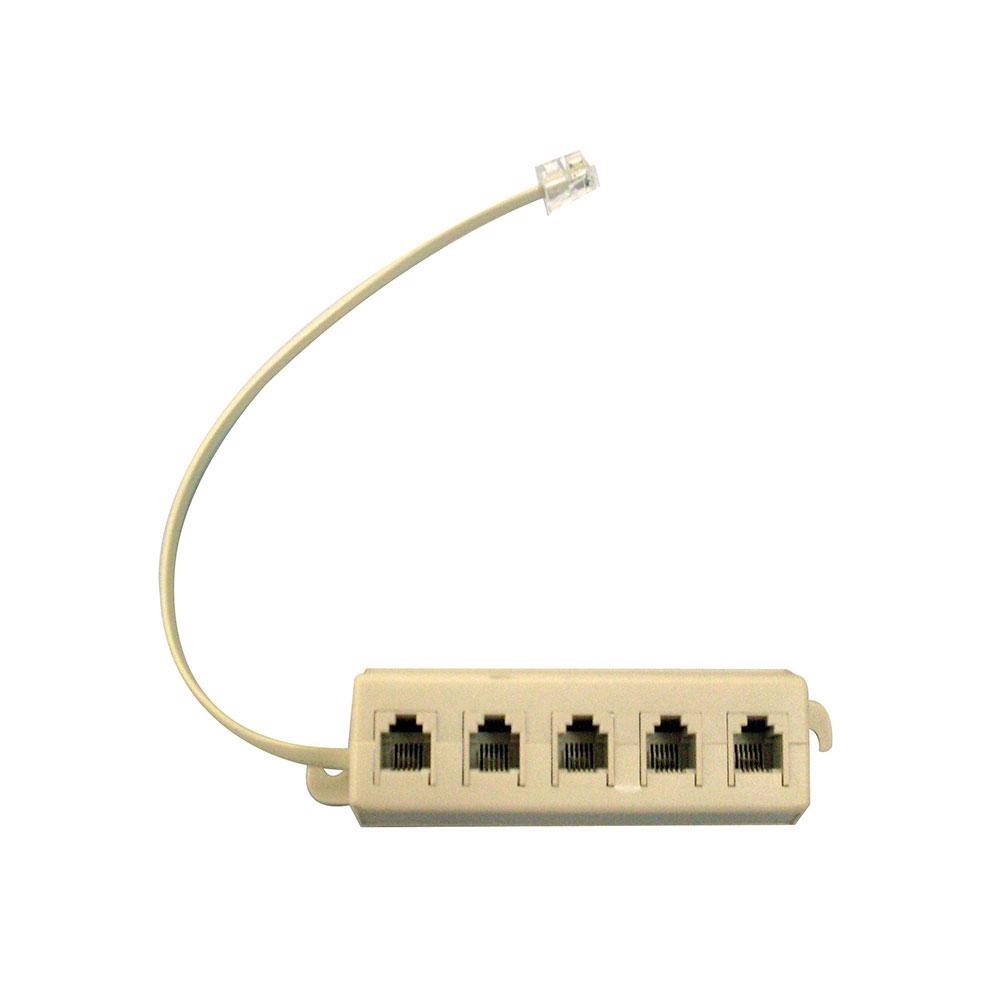 Extensão Para Telefone Com 5 Entradas RJ11 Para Comércio Residência Ramal Divisor De Linha em Oferta na Shopee