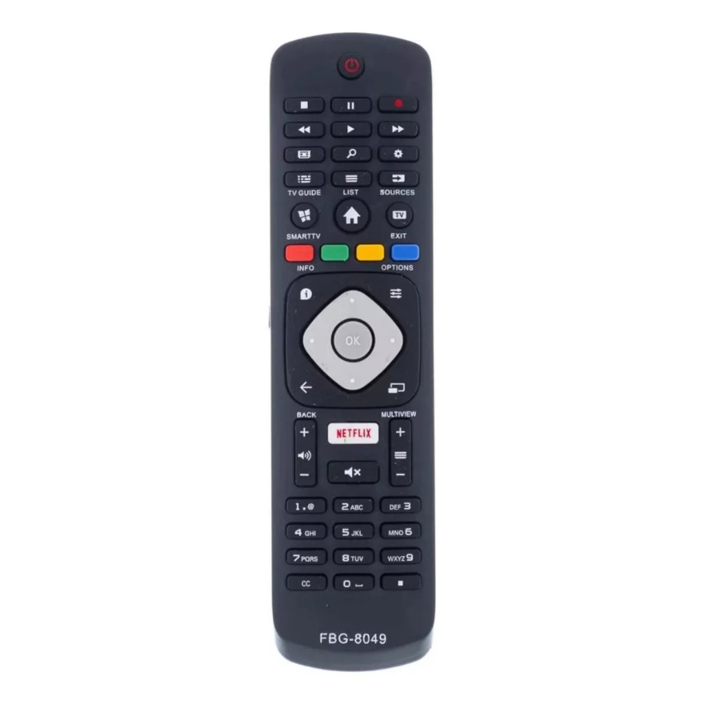 Controle Remoto Para Smart Tv Philips Led FBG 8049 SK 8049 VC 8207 RBR 8049 MAXX 8049 32PHG5102/78