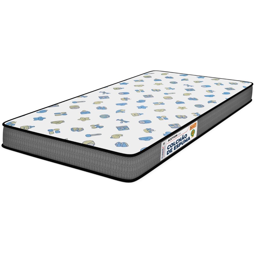 Colchão Berço Acction D18 60x130x10 Plumatex em Oferta na Shopee