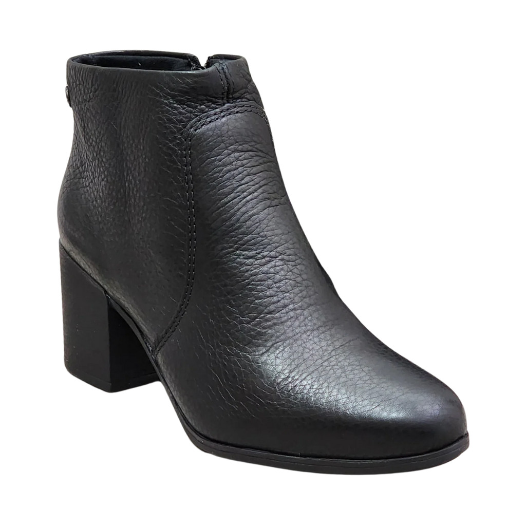 Bota Bottero Cano e Salto Bloco Baixo Couro Burnish 346901