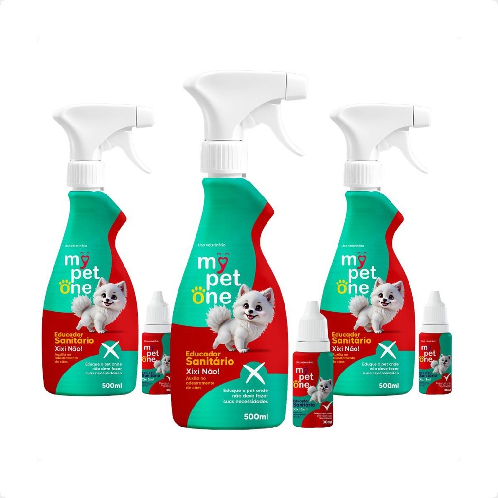3 Kit Educador Sanitário Xixi Sim + Xixi Não Mypetone em Oferta na Shopee