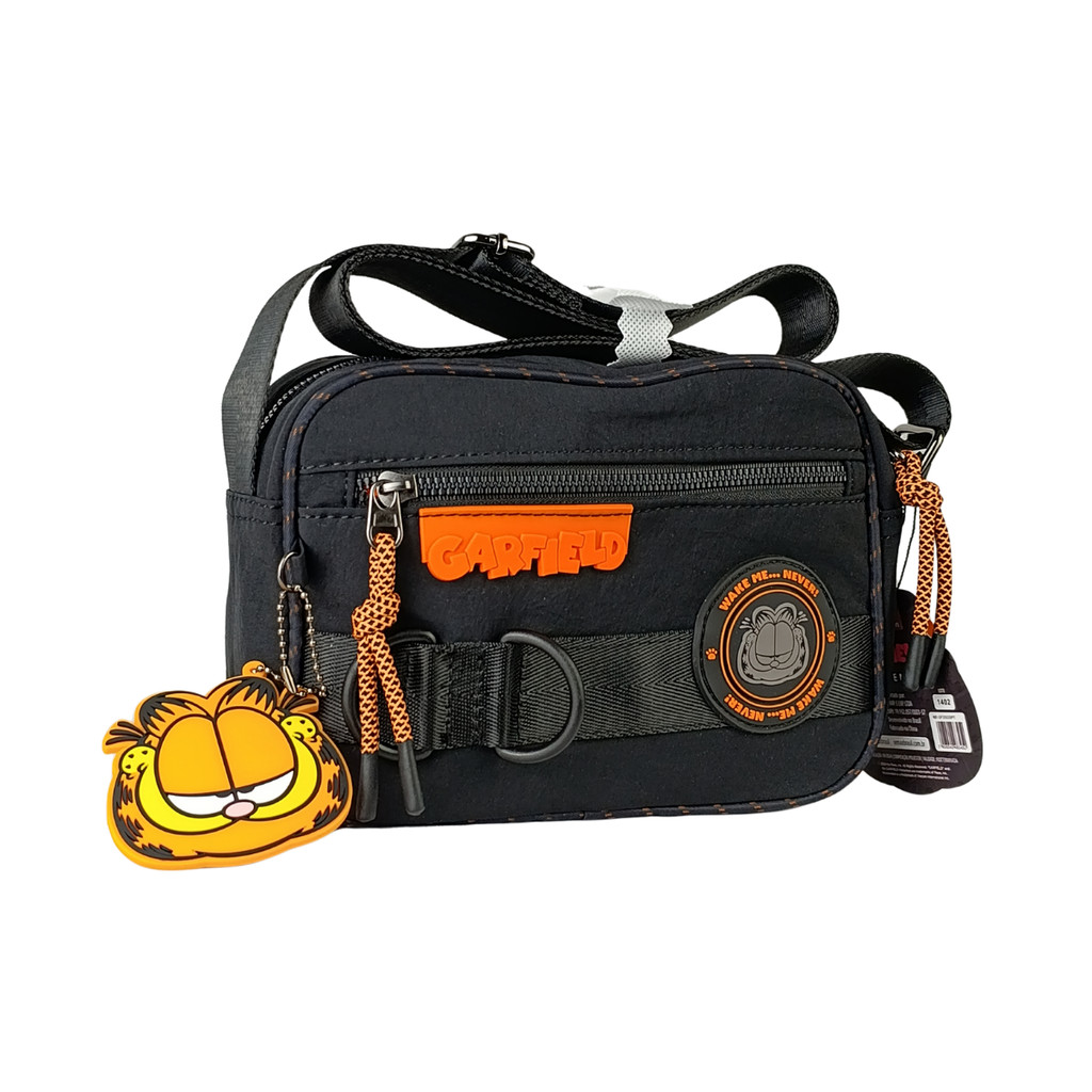 Bolsa transversal unisex feminino e masculino garfield casual dia dia