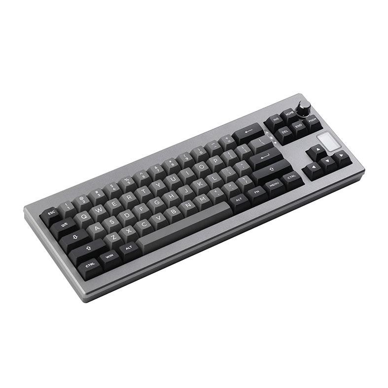 Teclado Mecanico Epomaker Shadow X, ARGB, Switch Flamingo, Black Silver, SHADOWX-BS-FLG - detalhe