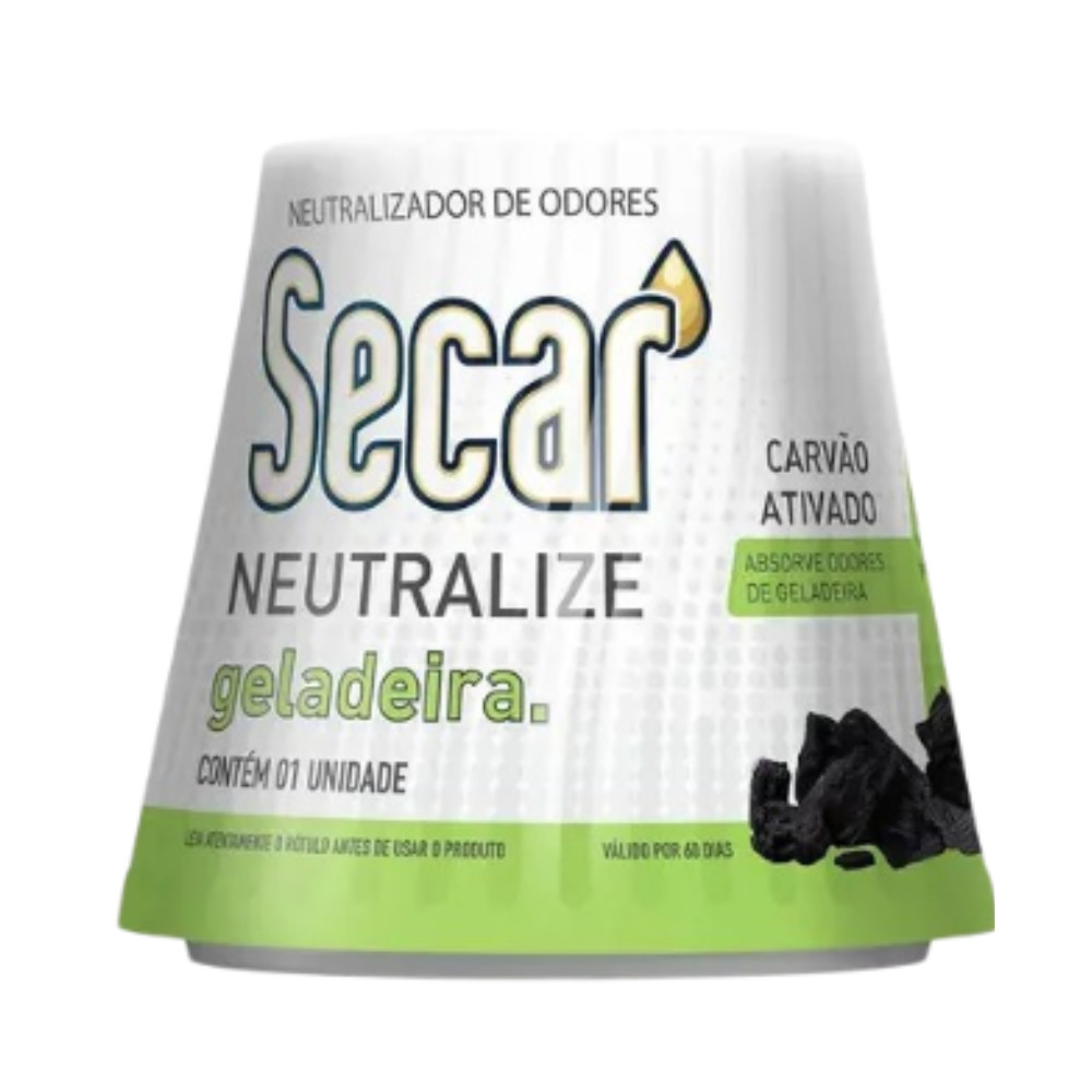 Neutralizador Odor Geladeira Secar 60 Dias Carbono Carvão Ativado Sem Perfume Elimina Mau Cheiro