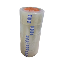 Kit com 10 Fita Adesiva larga 45 x100 alta aderência e resistência otima para fechar caixas e pacotes