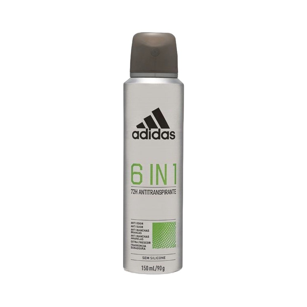 Desodorante Adidas Masculino Aerossol Antitranspirante 6 in 1 150ml